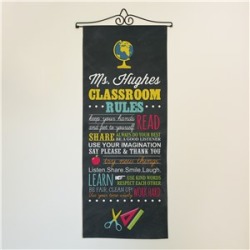 Personalized Classroom Rules Wall Hanging