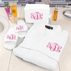 Embroidered Spa Gift Set
