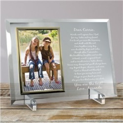 To My Sister. Beveled Glass Picture Frame