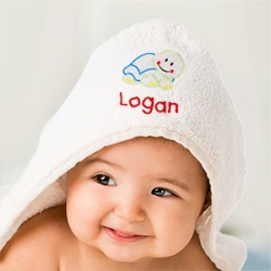 Personalized Turtle Hooded Baby Towel