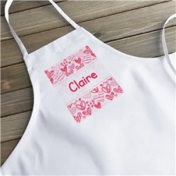 buy  Personalized Pink Hearts Kids Apron cheap online
