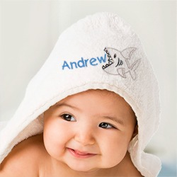 Personalized Shark Hooded Baby Towel