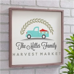 Harvest Market Personalized Pallet Decor