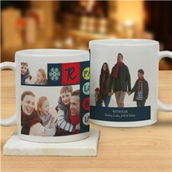 Christmas Photo Collage Personalized Mug
