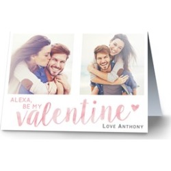 Be My Valentine Personalized Photo Card