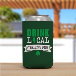 Personalized Drink Local Shamrock Can Cooler
