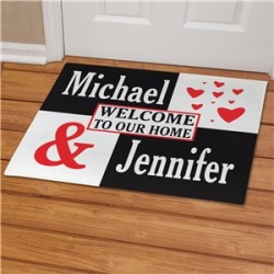 Personalized Couple's Love Doormat