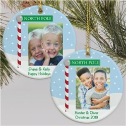 Personalized Santa Photo Ornament
