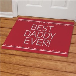 Best Daddy Ever Personalized Doormat