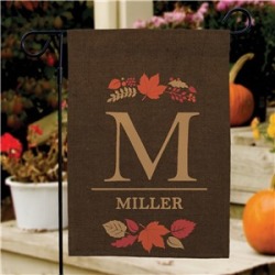 Personalized Fall Garden Flag