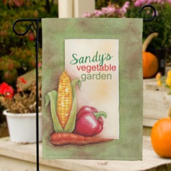 Personalized Vegetable Garden Flag