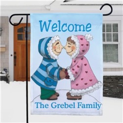 Personalized Eskimo Garden Flag