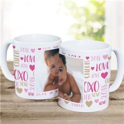Personalized Mom Word-Art Photo Mug