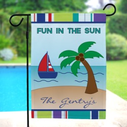 Personalized Summer Fun Garden Flag