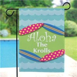 Personalized Summer Welcome Garden Flag