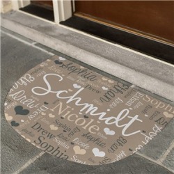 Family Word-Art Personalized Doormat