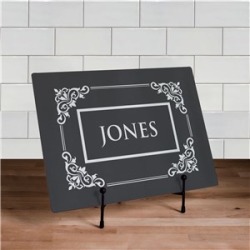 Personalized Filigree Cutting Board