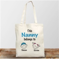 Personalized Belongs to Tote Bag