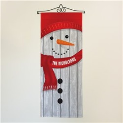 Personalized Snowman Wall Hanging