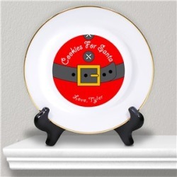 Santa's Belly Personalized Cookies for Santa Plate