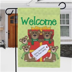 Personalized Teddy Bear Garden Flag