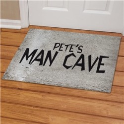 Man Cave Personalized Doormat