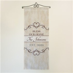 Personalized Bless Our Home Wall Hanging