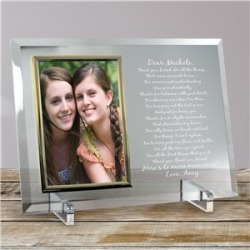To My Friend. Beveled Glass Picture Frame