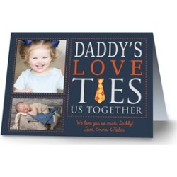 Dad's Love Ties Us Together Photo Card