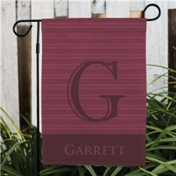 Personalized Family Initial Garden Flag