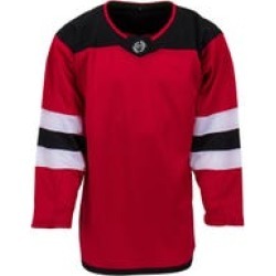 Monkeysports New Jersey Devils Uncrested Junior Hockey Jersey in Red Size Goal Cut (Junior)