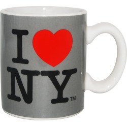 I Love NY Mini Mug - Grey
