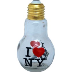 I Love NY Bulb Bottle Glassware