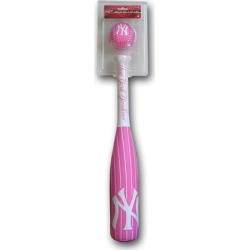 Rawlings NY Yankees Pink Softee Bat & Ball Set