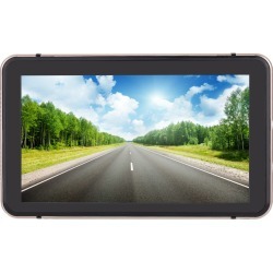 7" HD Touch Screen Portable Car GPS Navigation 128MB RAM 4GB FM Video Play Champagne Gold Car Navigator +Free Map