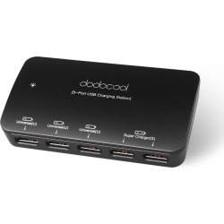dodocool Smart USB 5 Port Super Charger 36W for iPad iPhone Samsung Tablet Android Smartphone