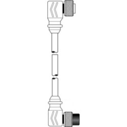 Ericson 12-ft MiniSync, M9 / F9, Double End, 4-poles, 16 AWG (Ericson 84F9M9012A) found on Bargain Bro from HomElectrical.com for USD $58.15