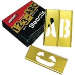 C.H. Hanson 2'' Single Panel Brass Stencil Gothic Letter & Number Sets, 45 Piece (C.H. Hanson 10071) found on Bargain Bro from HomElectrical.com for USD $55.76