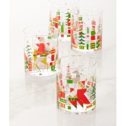 2019 New Crazy Good Cheer Glasses, Set of 4