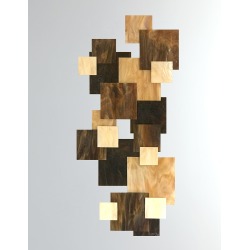 Cosmos Vertical Glass Wall Sculpture