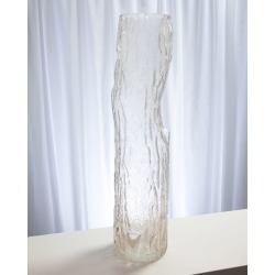 Faux Bois Glass Large Vase