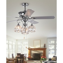 Hunter Contempo Ceiling Fan 137cm Reversible W Light In Nickel