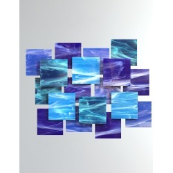 Cascade Glass Wall Sculpture