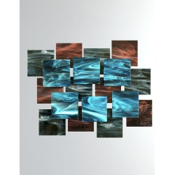 Electric Glass Wall Sculpture