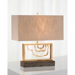Golden Stack Arch Table Lamp