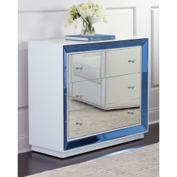 Maelee Mirrored 3-Drawer Chest