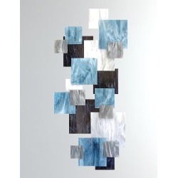 Arctic Vertical Glass Wall Sculpture