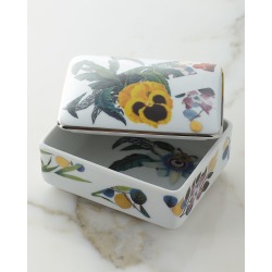 American Floral Porcelain Box