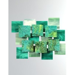 Coral Glass Wall Sculpture