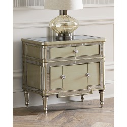 Hughe Mirrored Two-Drawer Chest